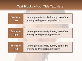 Bikini Beautiful Person PowerPoint Template