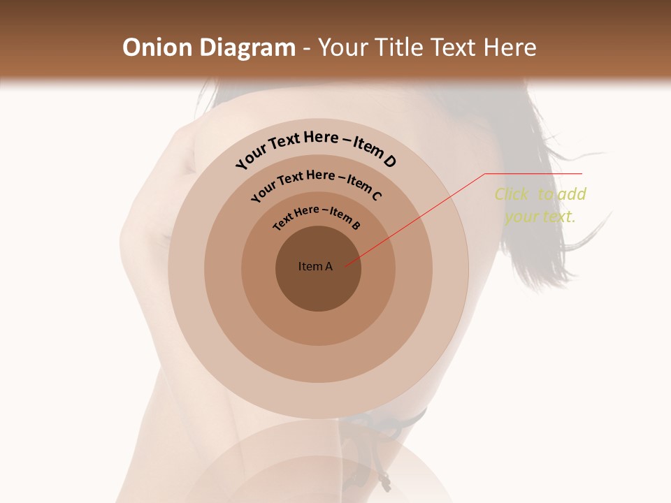 Bikini Beautiful Person PowerPoint Template