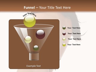 Bikini Beautiful Person PowerPoint Template