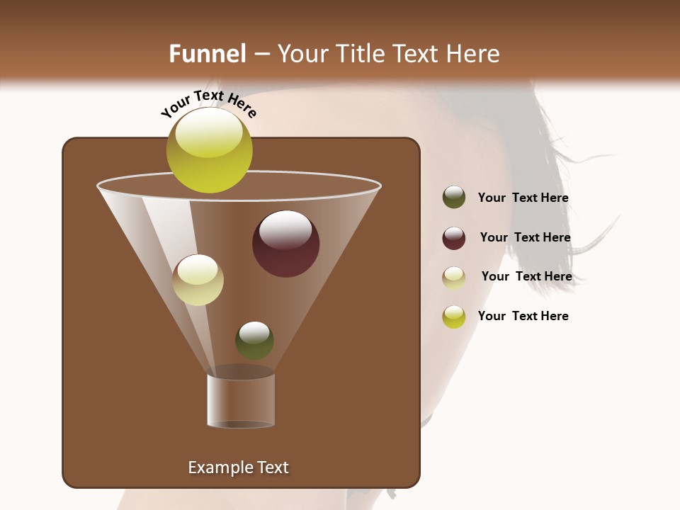 Bikini Beautiful Person PowerPoint Template