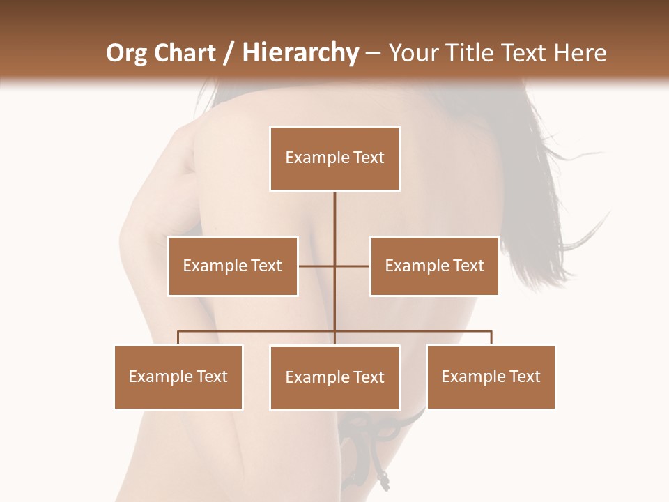 Bikini Beautiful Person PowerPoint Template