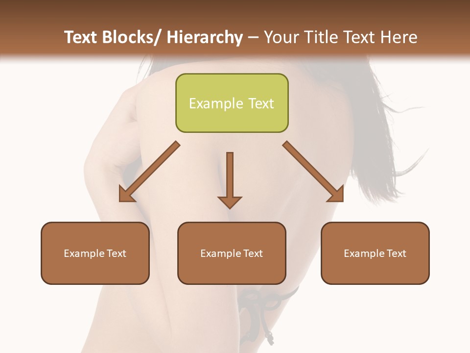 Bikini Beautiful Person PowerPoint Template