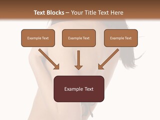 Bikini Beautiful Person PowerPoint Template