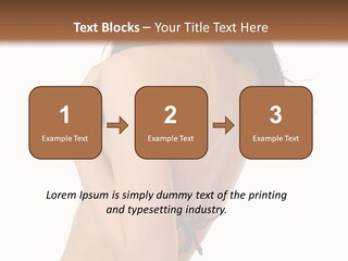 Bikini Beautiful Person PowerPoint Template