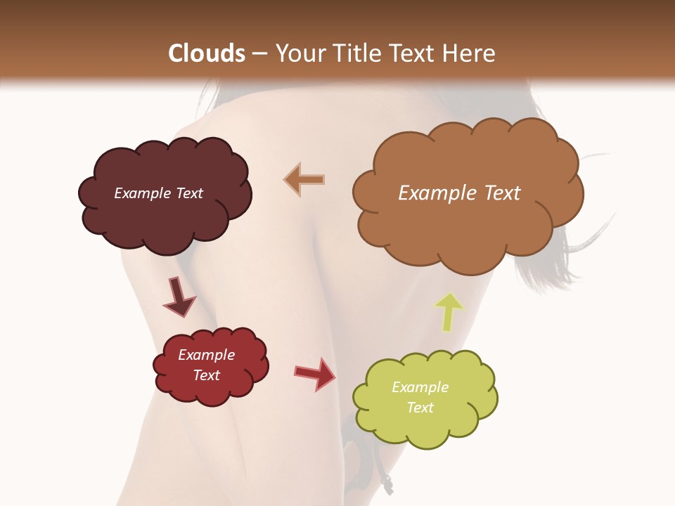 Bikini Beautiful Person PowerPoint Template