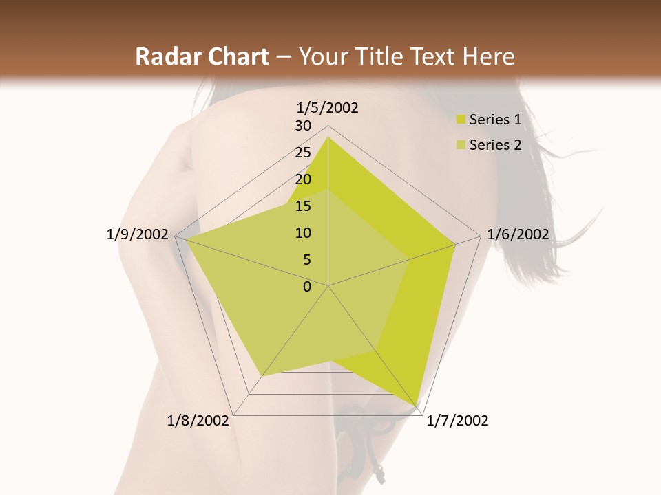 Bikini Beautiful Person PowerPoint Template