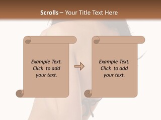 Bikini Beautiful Person PowerPoint Template