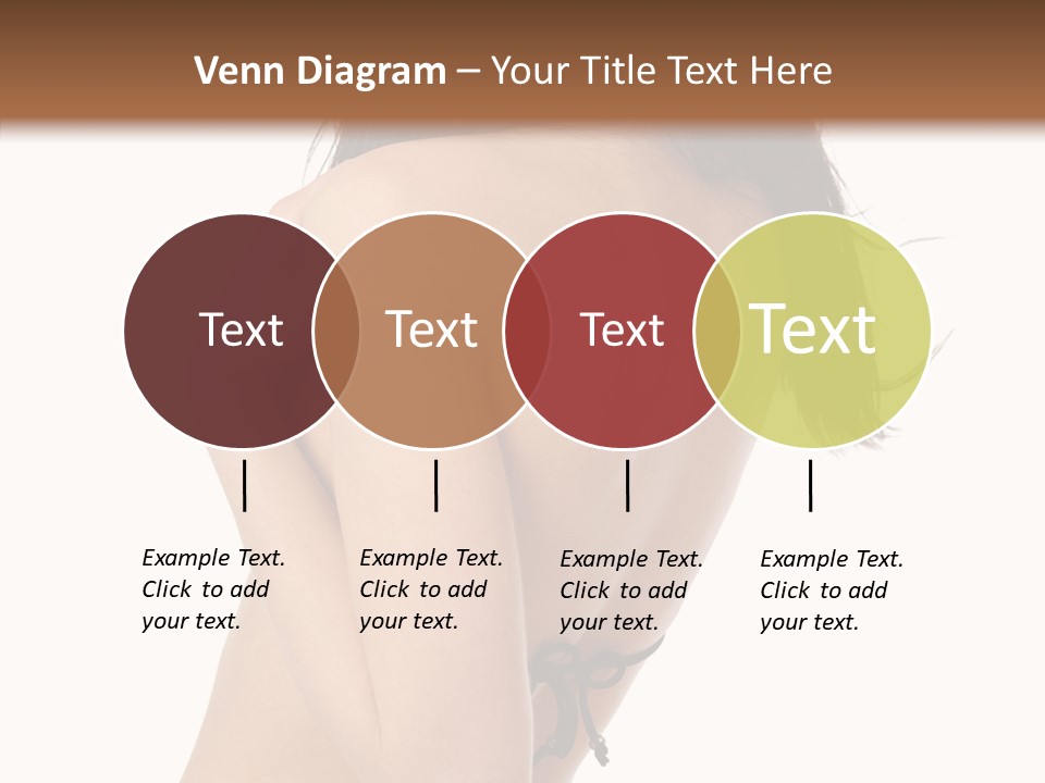 Bikini Beautiful Person PowerPoint Template