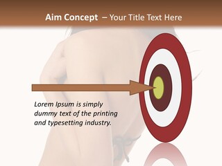 Bikini Beautiful Person PowerPoint Template