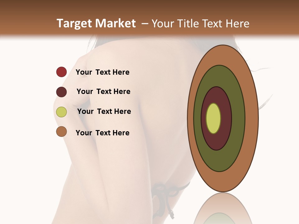 Bikini Beautiful Person PowerPoint Template