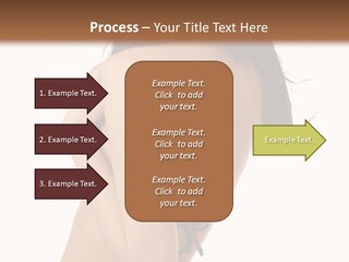 Bikini Beautiful Person PowerPoint Template