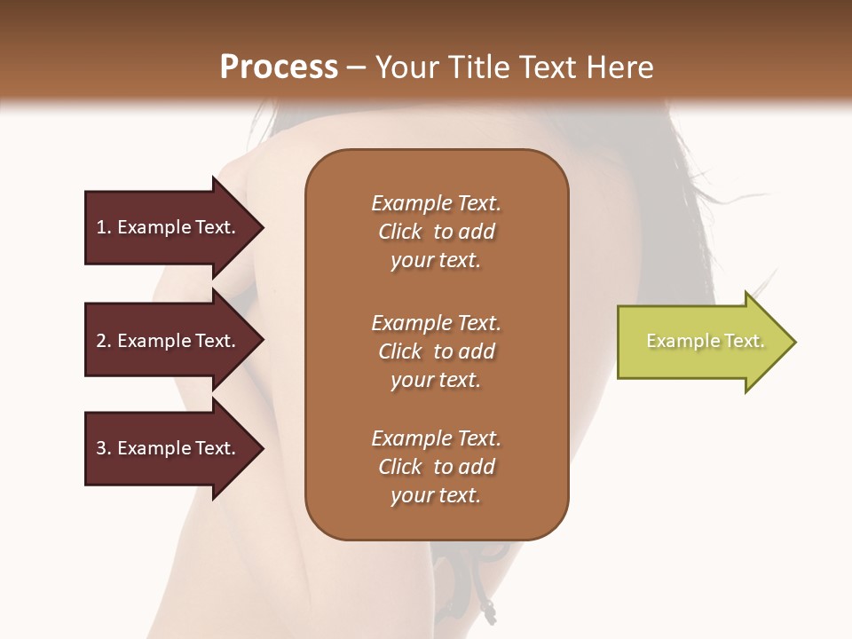 Bikini Beautiful Person PowerPoint Template