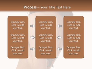 Bikini Beautiful Person PowerPoint Template