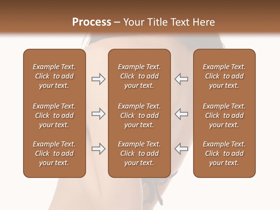 Bikini Beautiful Person PowerPoint Template