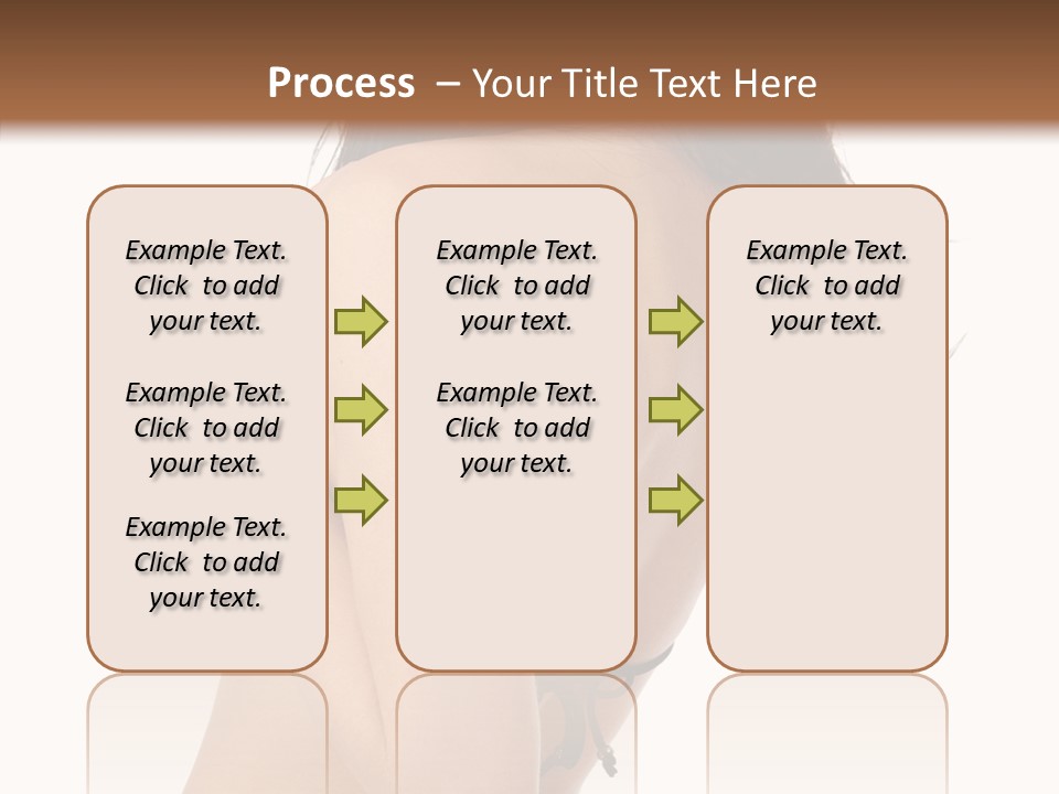 Bikini Beautiful Person PowerPoint Template