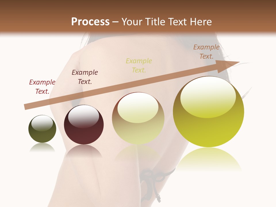 Bikini Beautiful Person PowerPoint Template