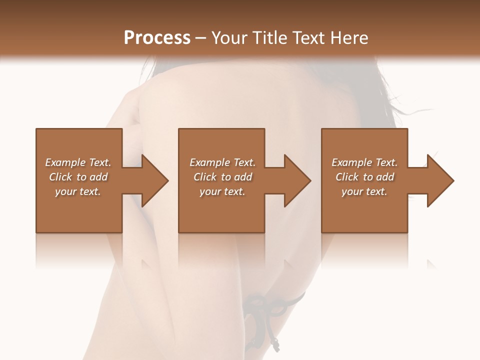 Bikini Beautiful Person PowerPoint Template