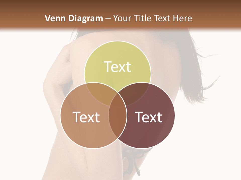Bikini Beautiful Person PowerPoint Template