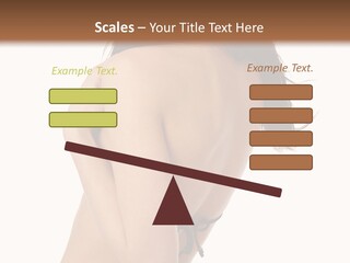 Bikini Beautiful Person PowerPoint Template