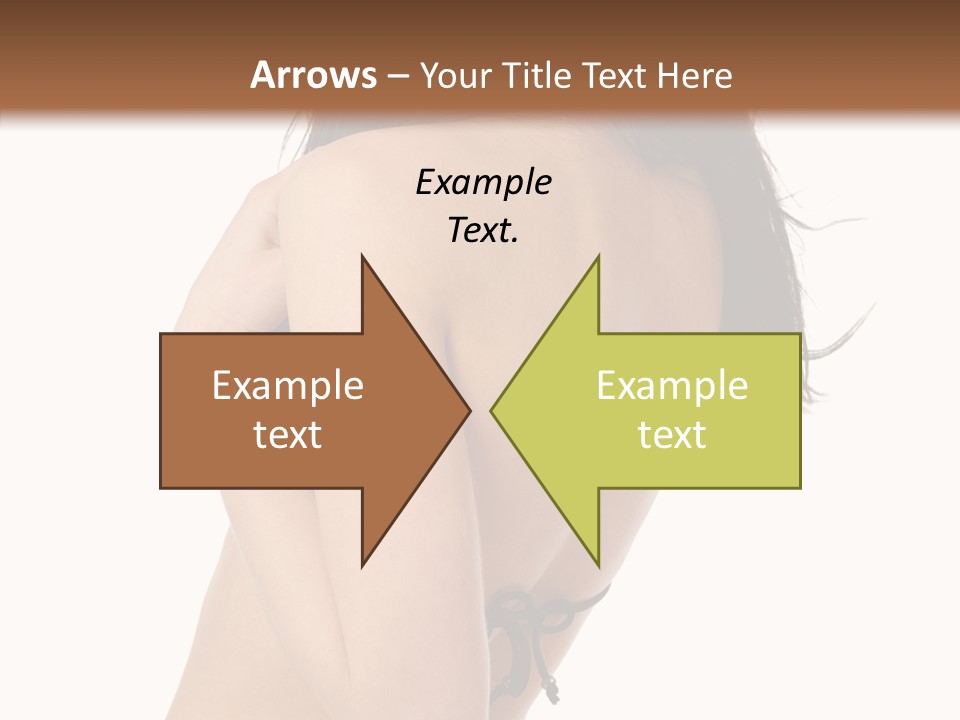 Bikini Beautiful Person PowerPoint Template