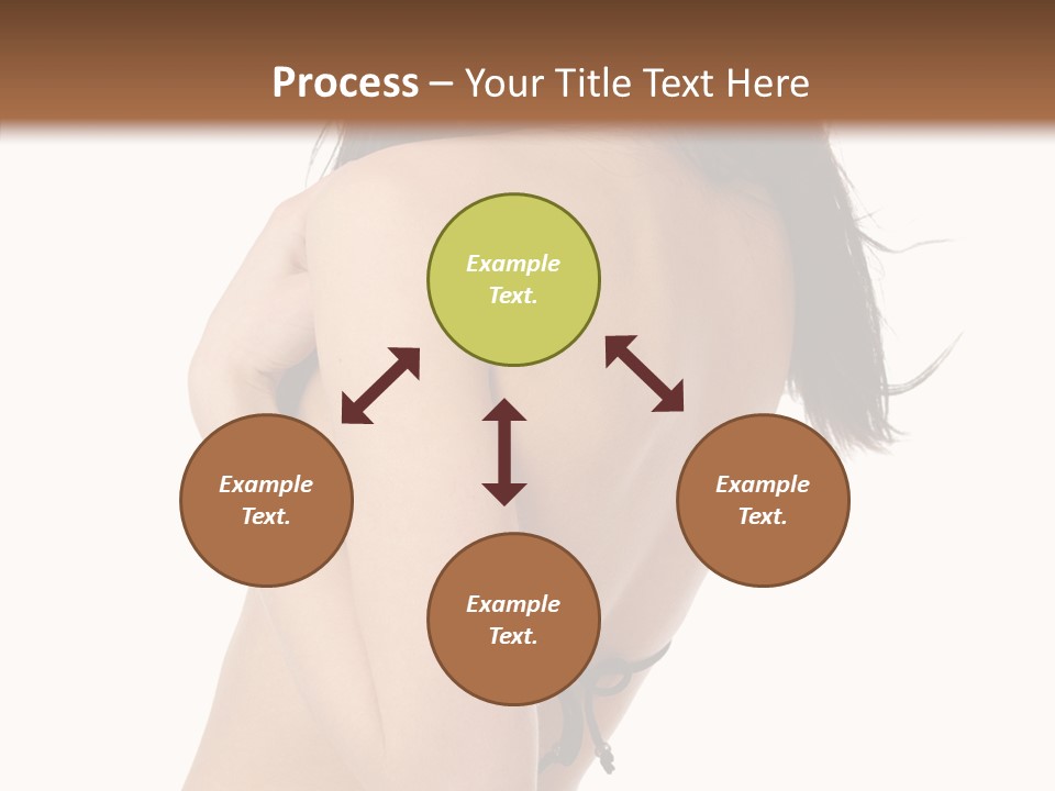 Bikini Beautiful Person PowerPoint Template