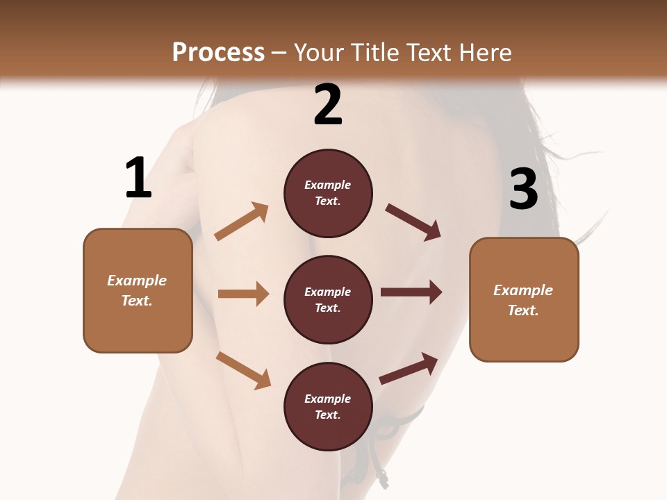 Bikini Beautiful Person PowerPoint Template