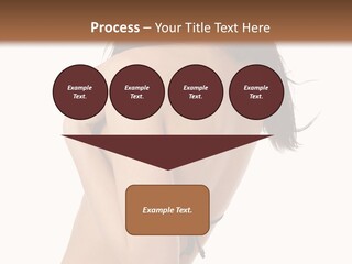 Bikini Beautiful Person PowerPoint Template