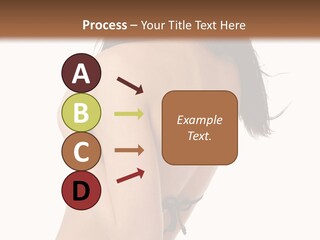 Bikini Beautiful Person PowerPoint Template