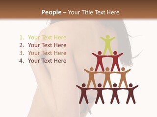 Bikini Beautiful Person PowerPoint Template