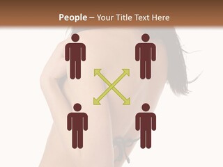 Bikini Beautiful Person PowerPoint Template