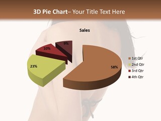 Bikini Beautiful Person PowerPoint Template