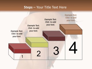 Bikini Beautiful Person PowerPoint Template