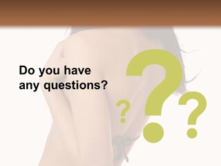 Bikini Beautiful Person PowerPoint Template