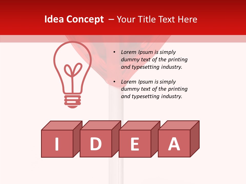 Candy Stick Heart PowerPoint Template