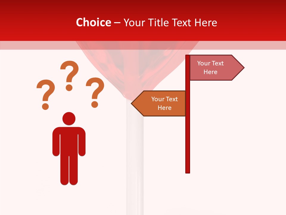 Candy Stick Heart PowerPoint Template