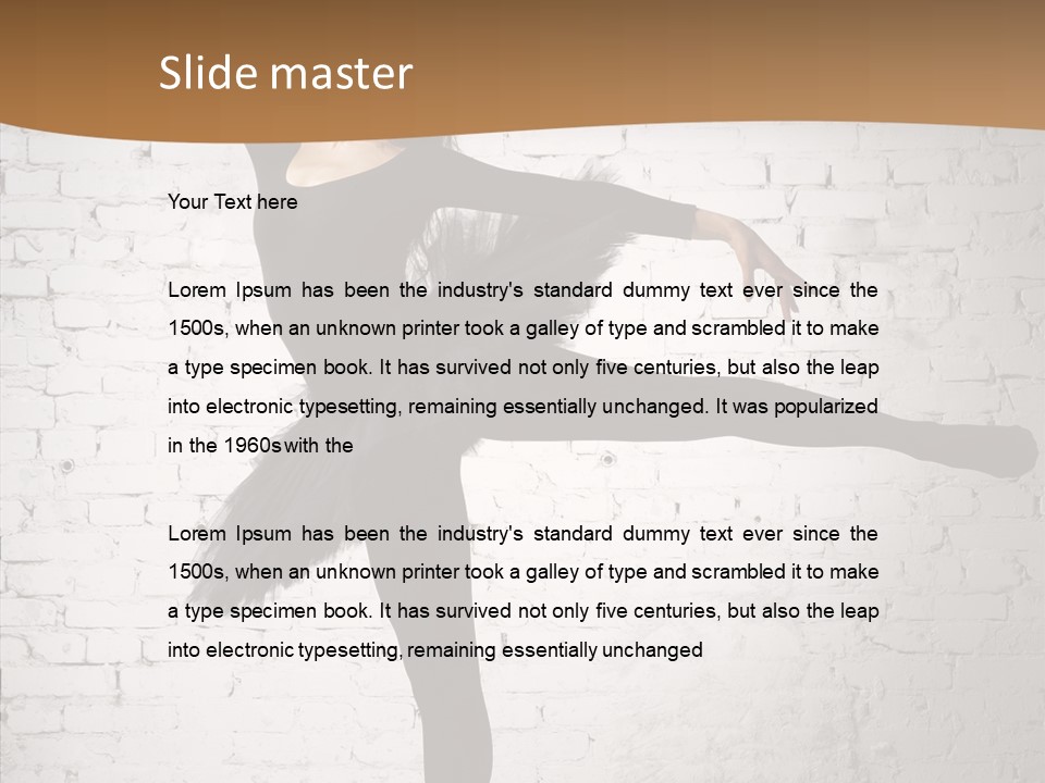 Posing Beauty Skill PowerPoint Template