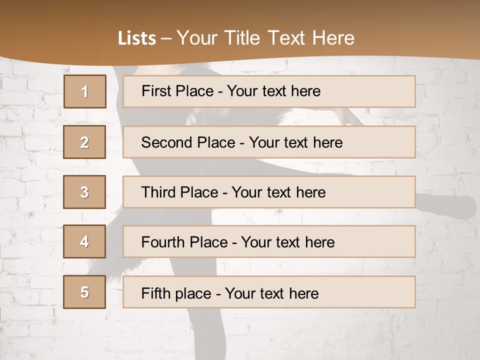 Posing Beauty Skill PowerPoint Template