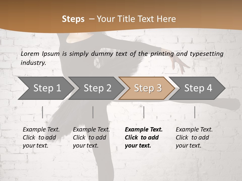 Posing Beauty Skill PowerPoint Template