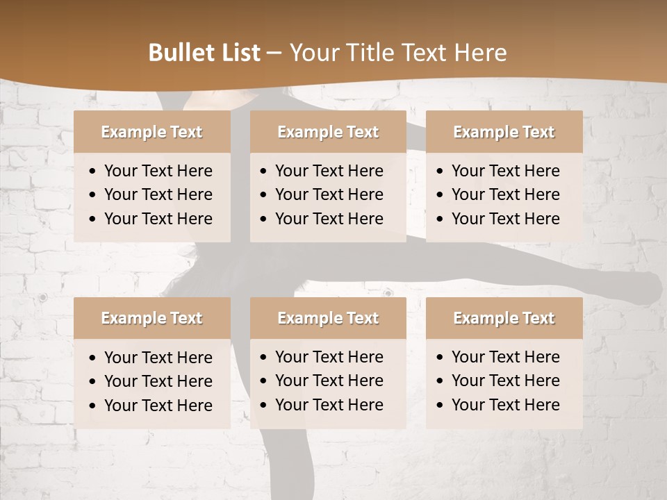 Posing Beauty Skill PowerPoint Template