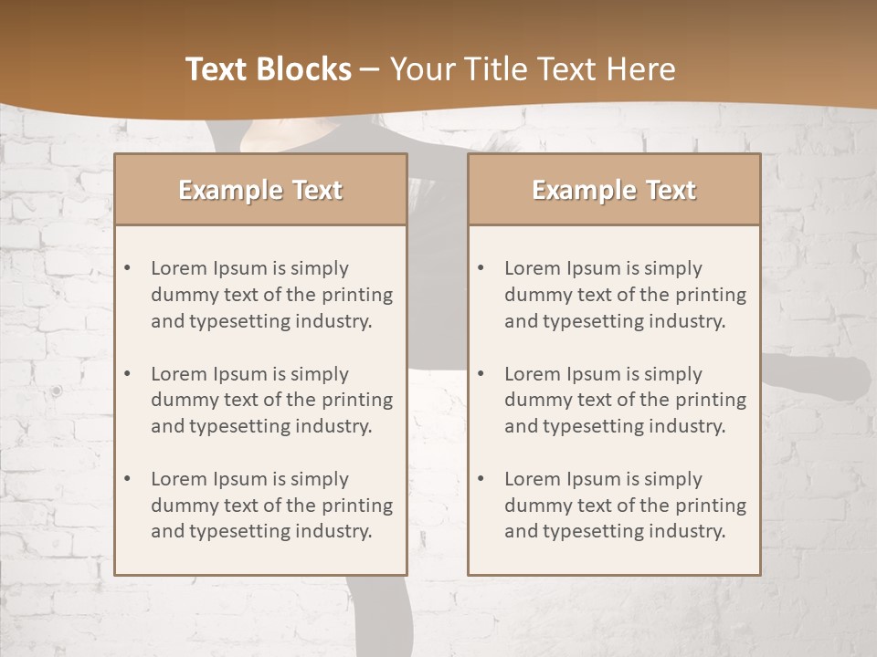 Posing Beauty Skill PowerPoint Template