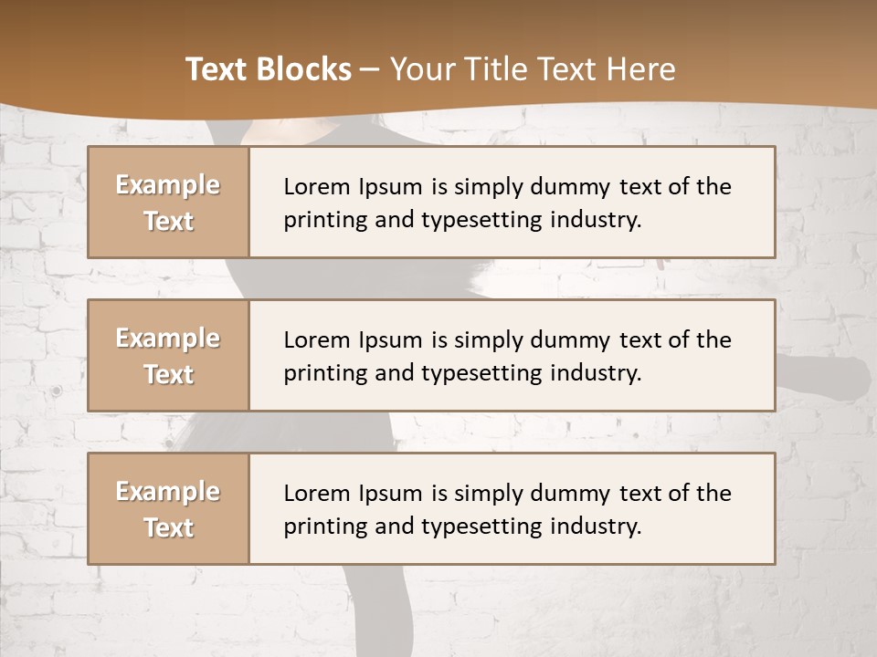 Posing Beauty Skill PowerPoint Template