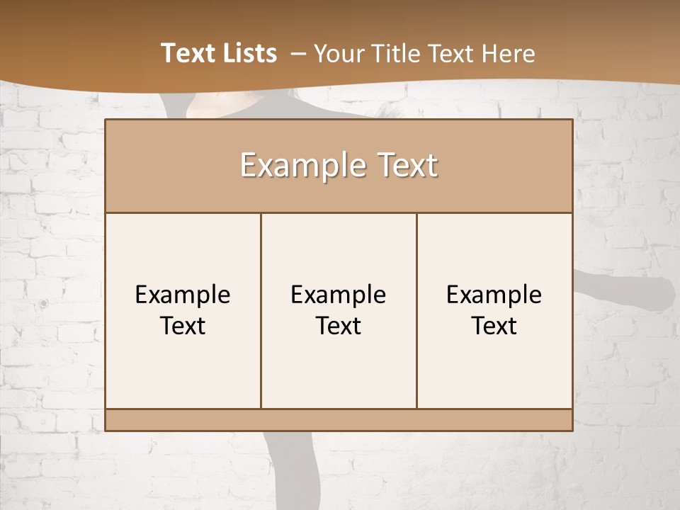 Posing Beauty Skill PowerPoint Template