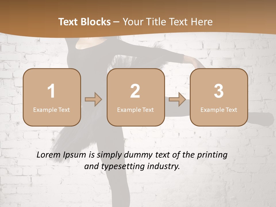 Posing Beauty Skill PowerPoint Template