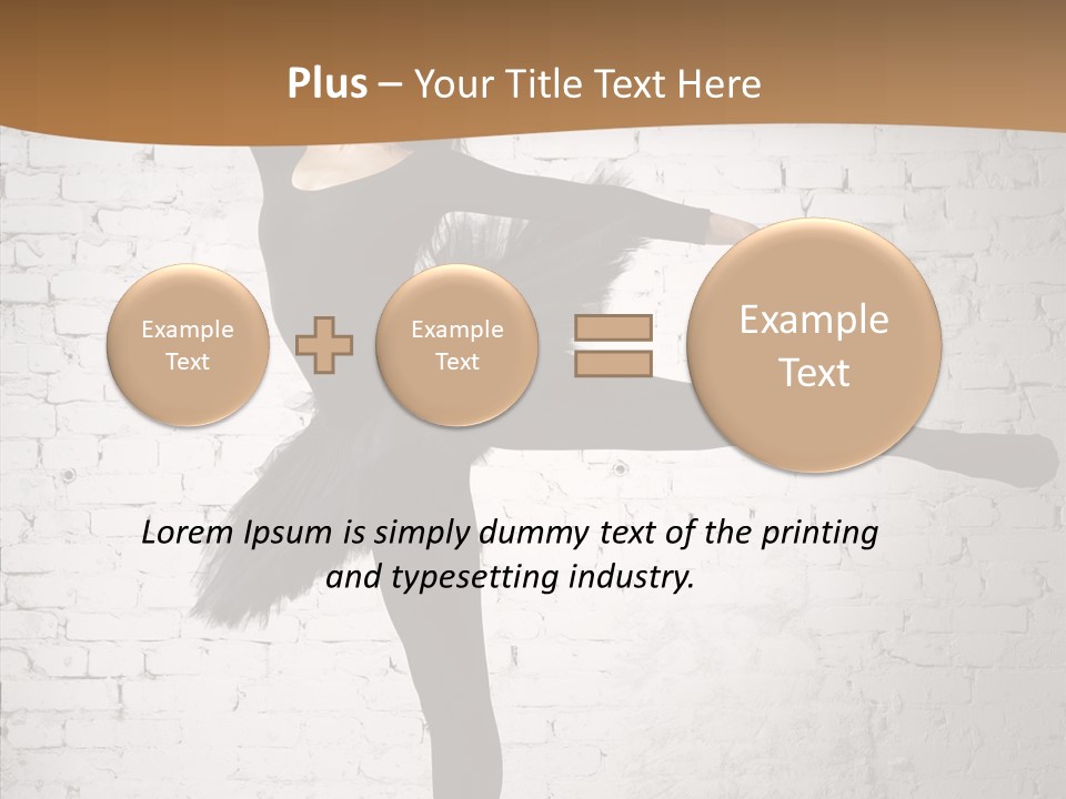 Posing Beauty Skill PowerPoint Template