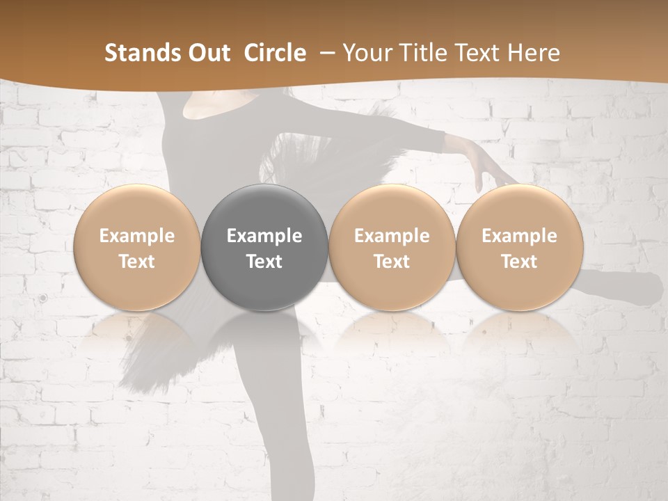 Posing Beauty Skill PowerPoint Template