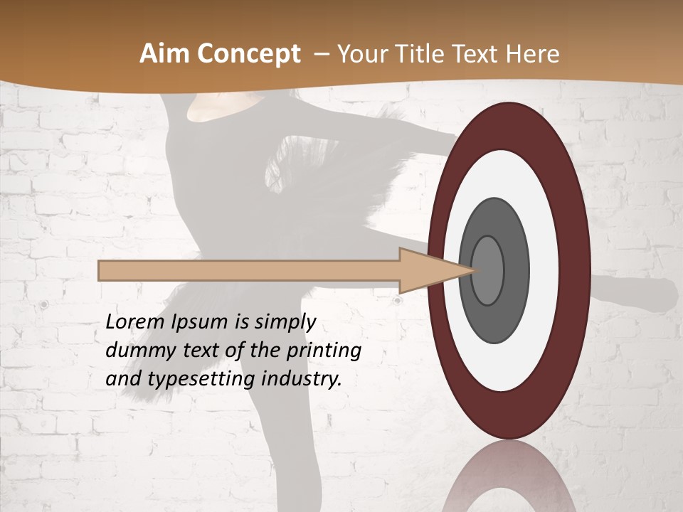 Posing Beauty Skill PowerPoint Template