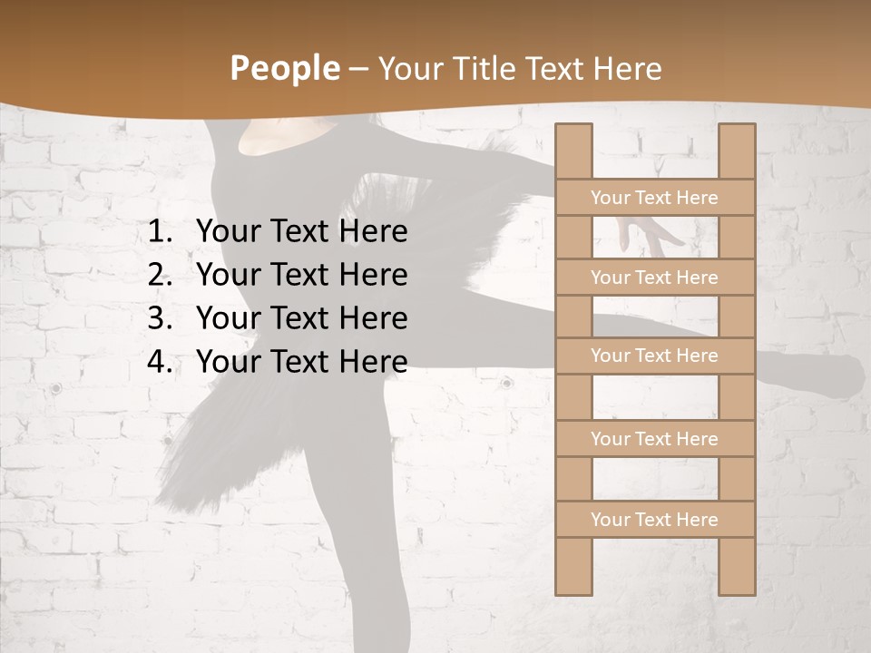 Posing Beauty Skill PowerPoint Template