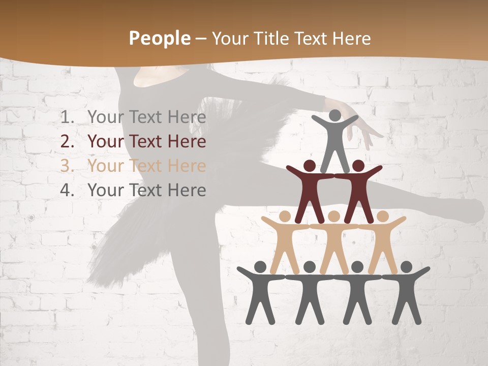 Posing Beauty Skill PowerPoint Template