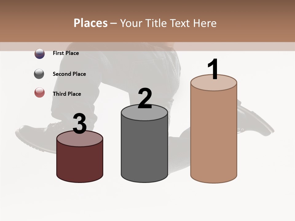 Teen Gymnastics Stand PowerPoint Template
