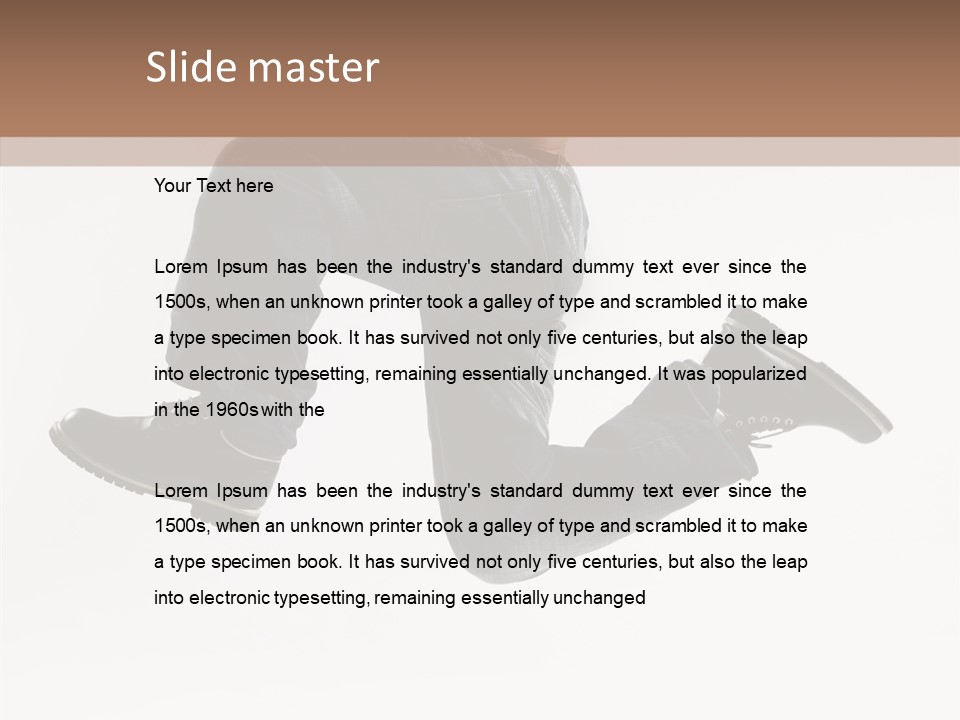 Teen Gymnastics Stand PowerPoint Template